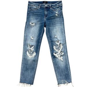 Vervet Distressed Capri Ankle Jeans